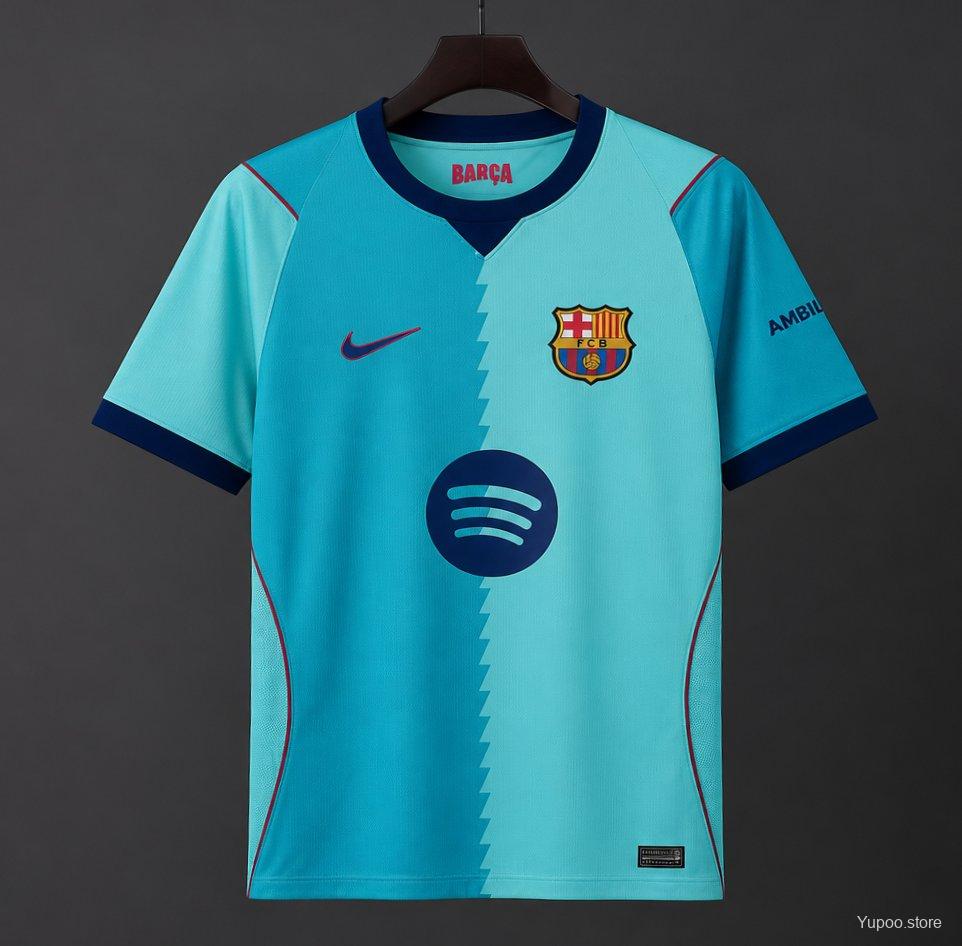 Barcelona 2026/27 TERCERA MANGA CORTA VERSION FAN